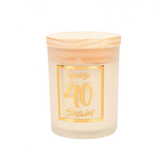 Geurkaars 40 Jaar Wit